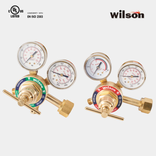 Wilson-KV-250-Gas-Regulator-Oxygen-Acetylene-Argon KV250 Gas Pressure Regulator. Medium Duty. UL Listed. EN-ISO 2503.