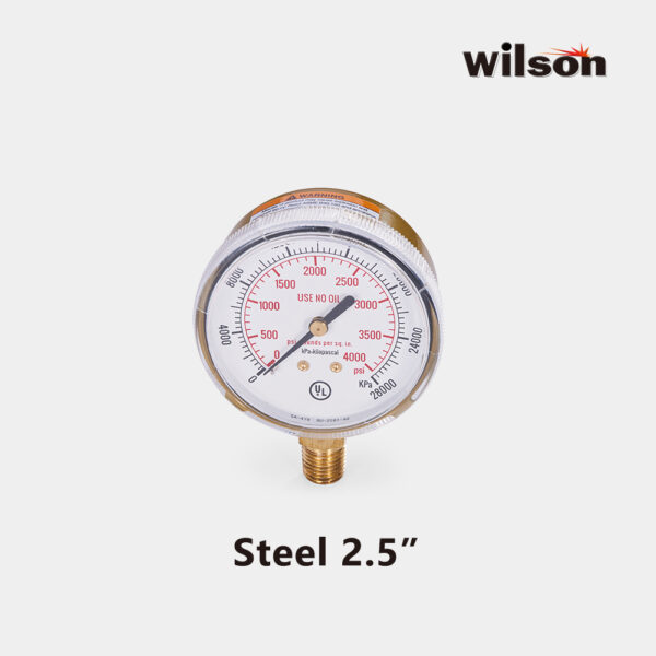 Wilson-Steel-2.5-Pressure-Gauge Wilson Gas High Pressure Gauge